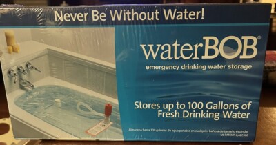 WaterBOB Bathtub Emergency Drinking Water Storage Container, 100 ...