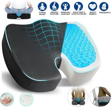 Memory Foam Prostate Cushion Tailbone Sciatica Back Pain Relief Comfy Car Seat