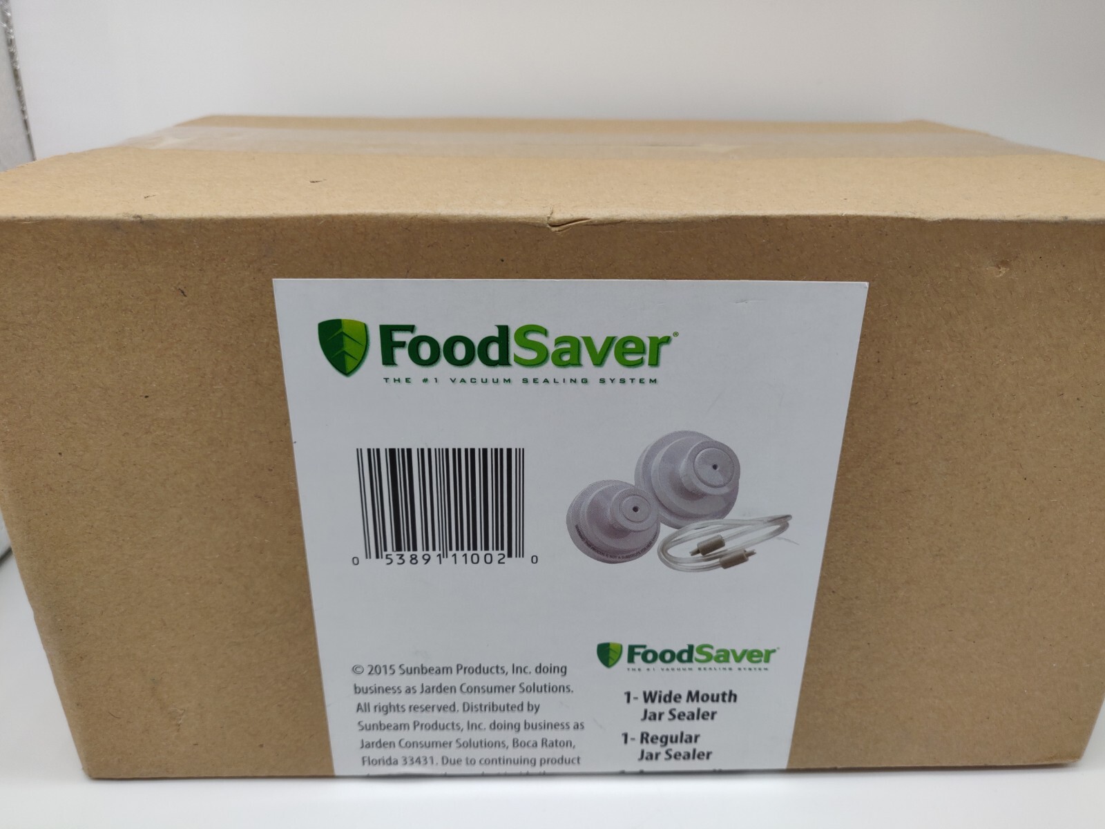 FoodSaver Vacuum Sealer Jar Kit wide mouth / regular & hose