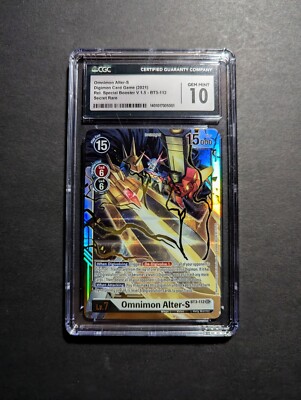 Omnimon Alter-S BT3-112 SEC Secret Rare Ver. 1.5 Digimon TCG CGC 10 Gem Mint