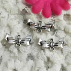 Free Ship 100 Pcs Antique Silver Bowknot Connectors 20X9MM H-1467