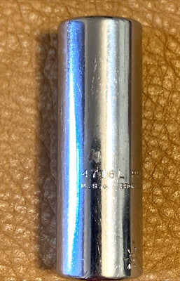 Vintage Proto Professional USA 4716-L 1/2in SAE 1/4'' Dr 6 Pt Deep Socket