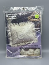 Romantic Love Bird Pillow Kit by Yours Truly New Old Stock 1983 Vintage 4E x19 