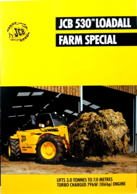 Original JCB 530-70 Loadall Farm Special Promotion Brochure English Text - Image 1 of 4