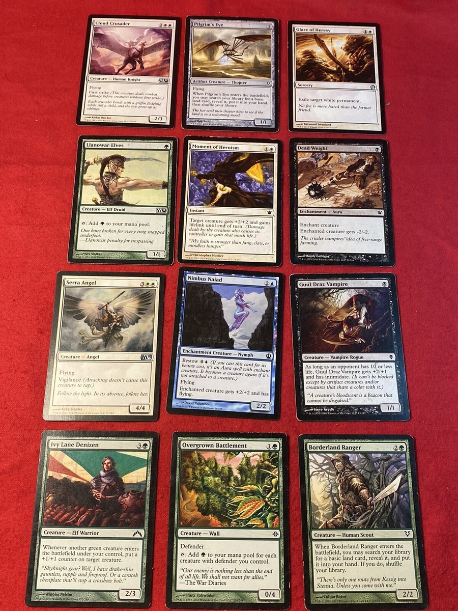 Vintage MTG Card Collection Lot Magic The Gathering-12 Cards 4-5 Vintage MTG Card Collection Lot Magic The Gathering-12 Cards 4-5
