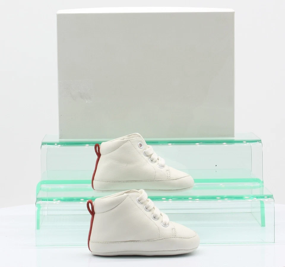 DOLCE & GABBANA NEW BORN INFANT 3 MONTH TRAINERS UK 0 EU 16 WHITE RRP £225 AD