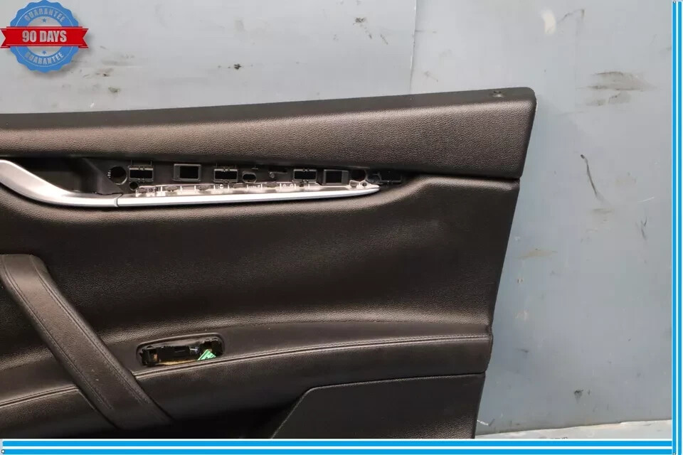 14-17 Maserati Ghibli Front Right Passenger Side Interior Door Panel Black OEM