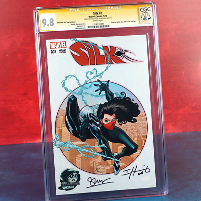 Silk #2 CGC 9.8 SS Autographed x2 Comic Spider-Man 300 Phantom 301 Variant 2015