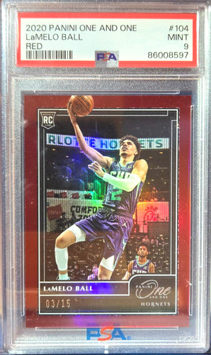 LaMelo Ball #104 — 2020 Panini One and One basketball card