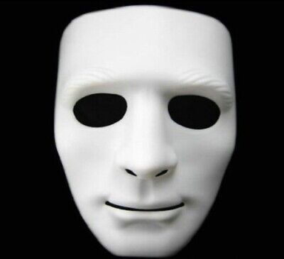Himlen ur ekstremt Blank Face White Mask - Use It For Dress Up - Halloween - Cosplay - Your  Choice! | eBay