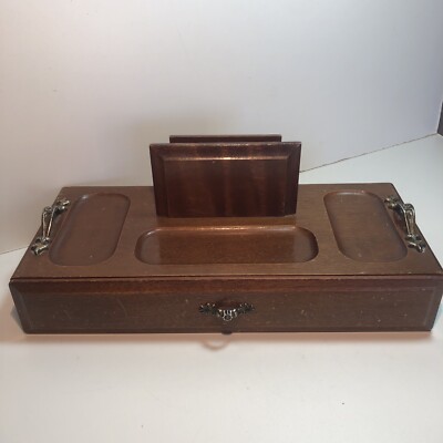 chinese dress ladies The Monticello Fine Leather Personalized Desk Dresser Valet Caddy Tray, Tan / Blackat Holtz Leather