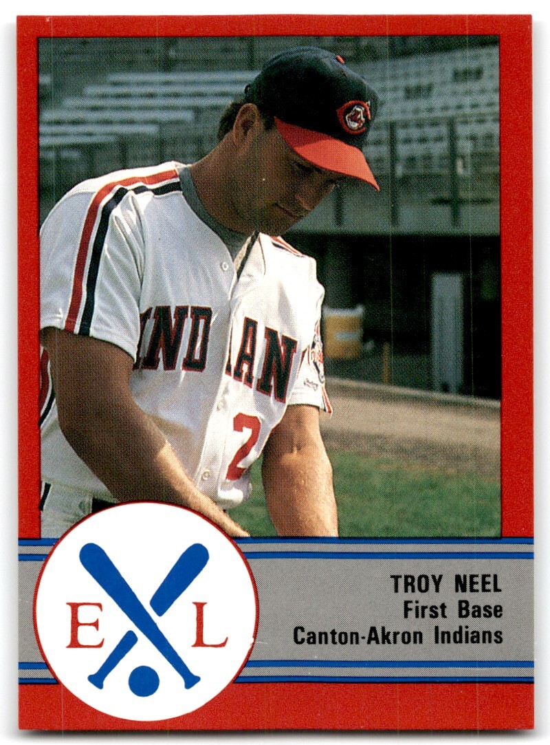 Fanion Vintage 1990 Canton-Akron Indians Baseball - Taille Réelle