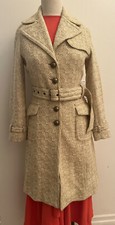 13 Banana Republic vintage, Y2K woven tweed trench coat Cotton Wool Blend new