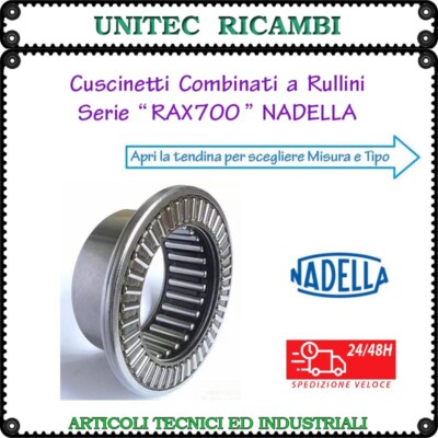 Cuscinetto combinato a rullini NADELLA serie RAX 700 da RAX 712 a RAX ...