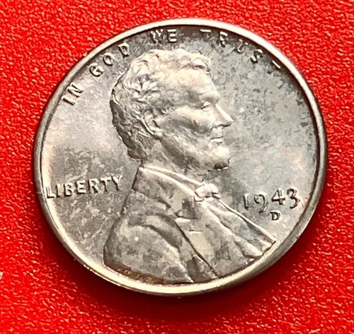 1943-D Lincoln Wheat Cent Penny GEM BU From an Original Bank Roll