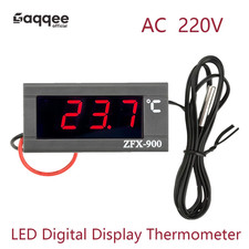 Eingebautes Thermometer LED Digitalanzeige Thermometer Kühlschrank Gefrierschrank Digita