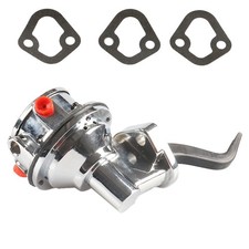 For Pontiac 326 350 400 389 455 Mechanical Fuel Pump Jm1012c Chrome 140gph