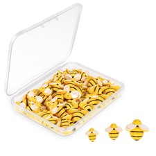 50 Pieces Tiny Resin Bees for Craft Bee Wreath Crafts Resin Bumble Bee Decor ...
