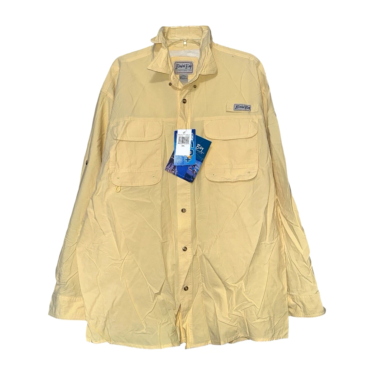 Chemise De Pêche Homme Bimini Bay – Manches Longues – Taille L – Gris