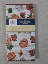 Home Collection Pumpkin Fall Dish Drying Mat 12x18in Machine Washable