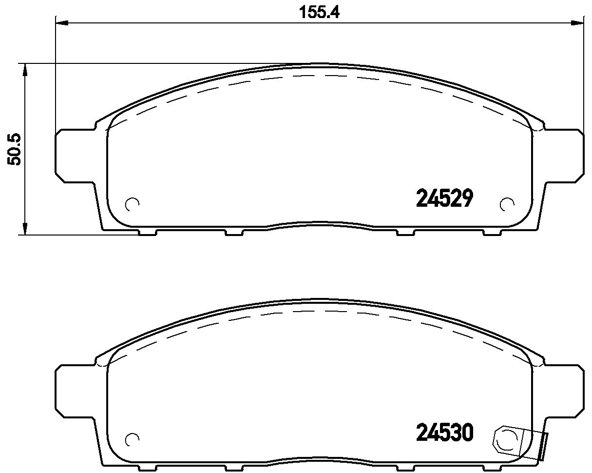 Brembo Bremsbelagsatz, Scheibenbremse P 54 038 Für Fiat Mitsubishi (Gac) - Bild 5