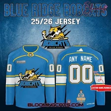 Personalized Blue Ridge Bobcats Pro Hockey Shirt Season 25/26 Blue Fan Apparel