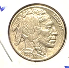 1935 s buffalo nickel au/unc