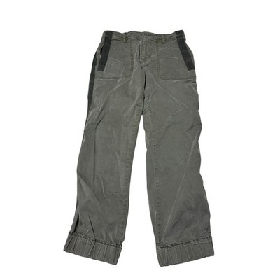 Anthropologie Utility Jogger Pants Side Stripe Cotton Tencel Womens 4 W29 L26
