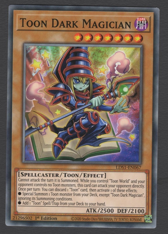 Toon Dark Magician LDS1-EN067 Common LP/NM Yugioh Cards