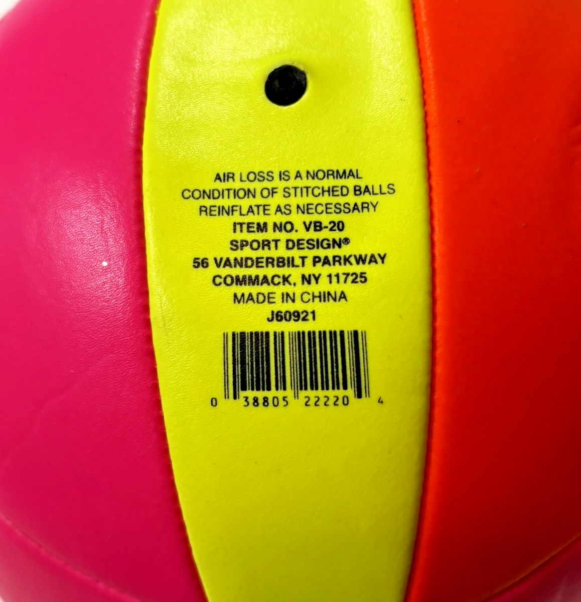 Sport Design Soft Rubber Neon Multicolored Classic Volleyball for