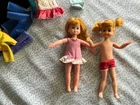 Lot of Two 6” Dolls 1967 Mattel Japan Buffy Doll Tutti Hong Kong 60s Clone Doll