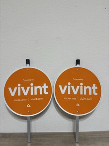 2 - VIVINT. Reflective Security Yard Sign