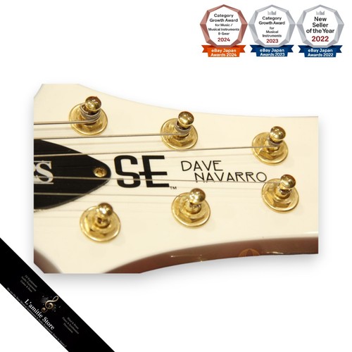PRS SE Dave Navarro Model Guitar Jet White Used - Picture 6 of 6