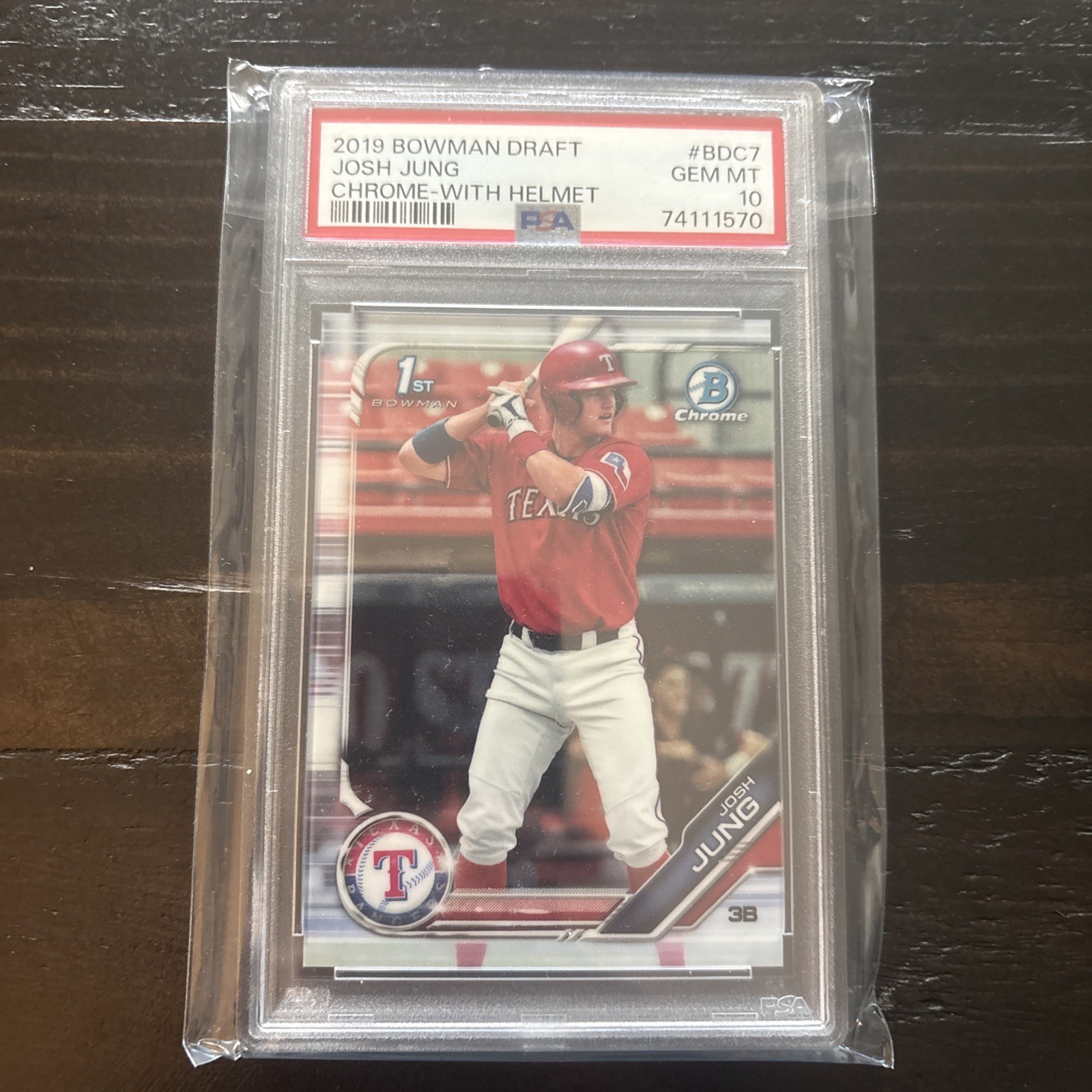 Josh Jung 2019 Bowman Draft Chrome PSA 10