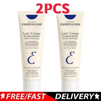 2 PACK Embryolisse Lait-Crème Concentré, Face Cream & Makeup Primer 2.54 oz 75ml