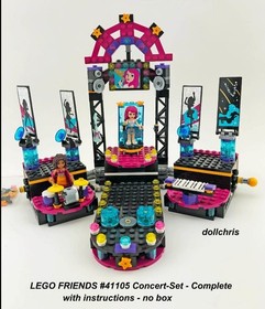 Lego Friends Pop Star Concert Stage Complete with Manuals no Box 41105