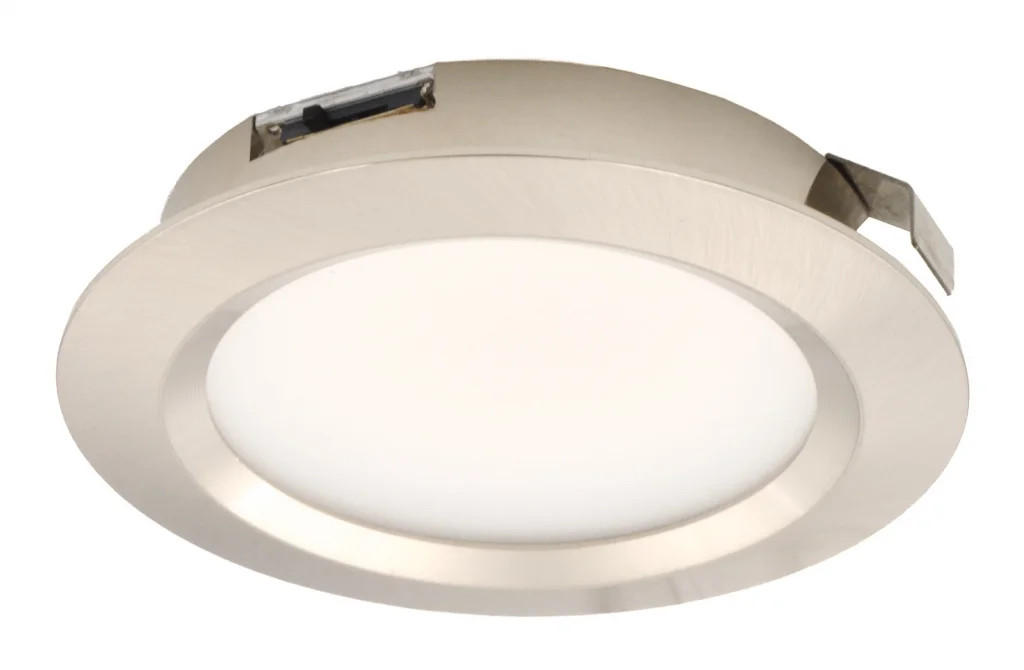 Cabinet Light Silver Mainot 12v 2.5w LED Recessed Stainless Steel 2700K 3000K
