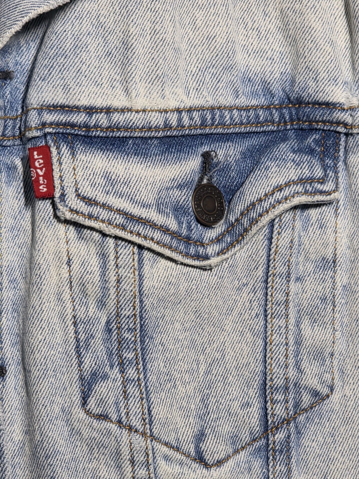 Levi's Custom Union Jack Flag Back Patch Denim Ja… - image 4