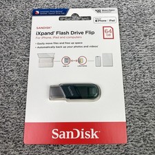 SanDisk iXpand Flash Drive Flip 64GB USB/Lightning iPhone iPad