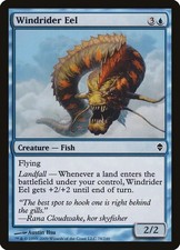 WINDRIDER EEL X 4 E/X+ ZENDIKAR MAGIC THE GATHERING