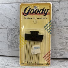 1989 Goody Comfort Tip Hair Pick Lift NOS Sealed Vintage USA Black Retro Rare