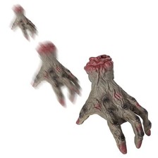 Animatronic Crawling Zombie Hand Halloween Prop Sound Activated Creepy Motion