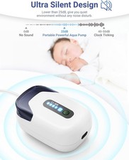 Aquarium Air Pump, Rechargeable Portable Oxygen Pump with Single/Dual Outlets...