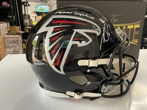 Michael Vick - Human Joystick - Atlanta Falcons Signed Helmet Beckett BAS Auth.