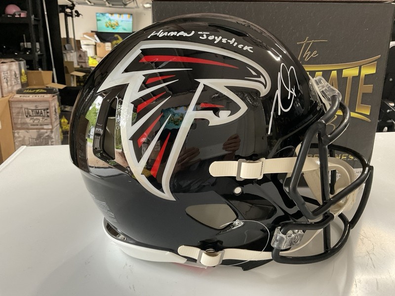 Michael Vick - Human Joystick - Atlanta Falcons Signed Helmet Beckett BAS Auth.