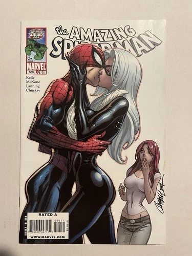 Marvel Comics Amazing Spiderman #606 - Campbell - Black Cat - VF+/NM- Pressable