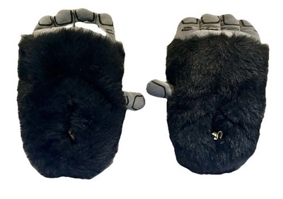 1986 Bigfoot Feet Monster Paws Plush Slippers Carousel by Guy Medium