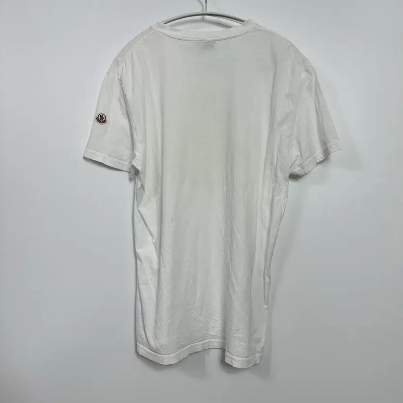 Moncler White Logo T-Shirt, Size L thumbnail 3