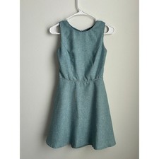Lulus I Beautiful Teal Sleeveless A-Line Dress with Open Back Cutout I Size S