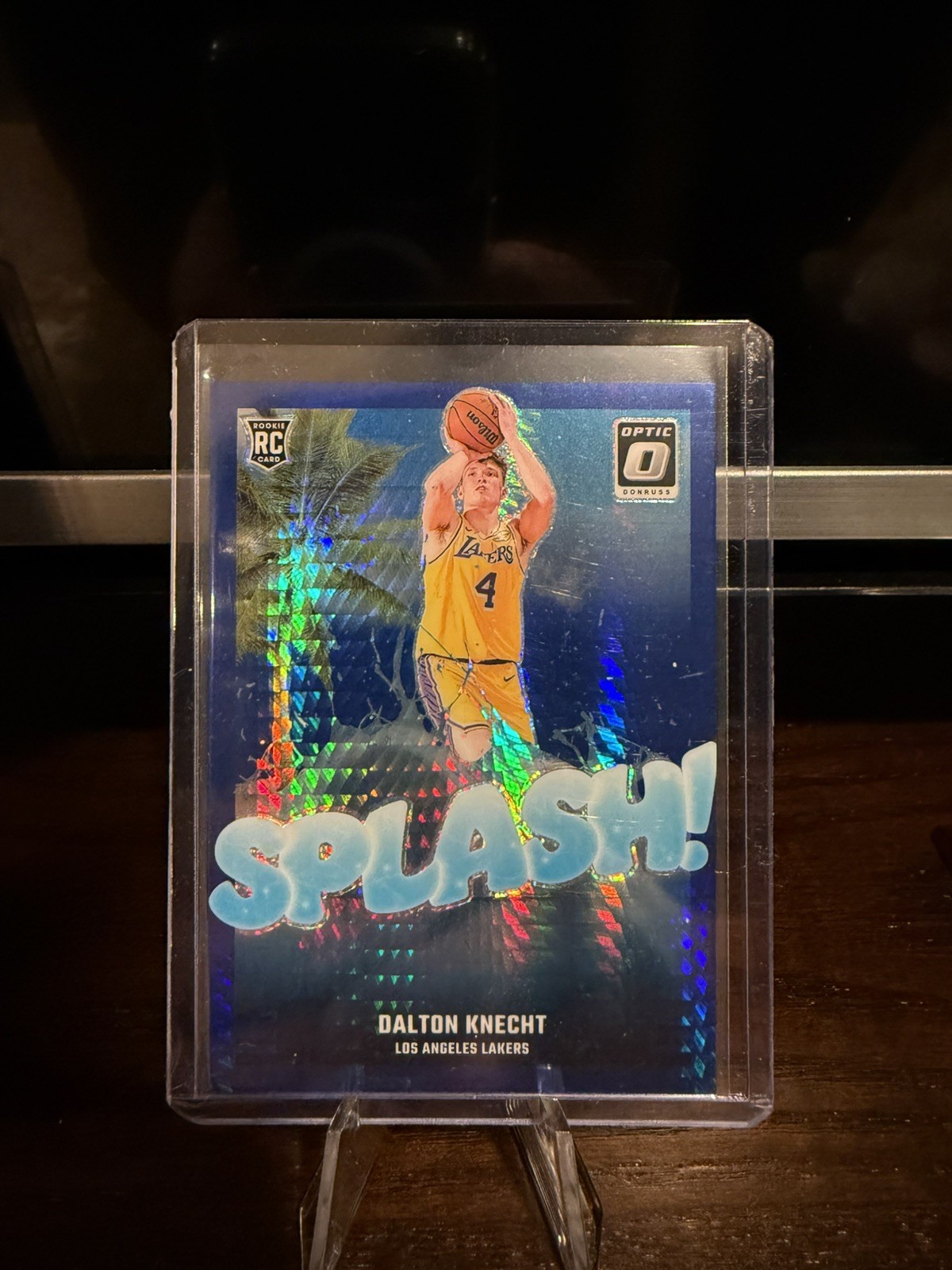 2024-25 donruss optic #12 Dalton Knecht Splash Hyper Blue /175